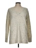 Ann Taylor LOFT Outlet Metallic Silver Pullover Sweater Size L - photo 1
