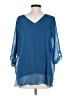 Assorted Brands 100% Silk Blue Blouse Size S (estimated) - photo 2