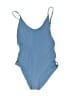 Aerie Solid Blue One Piece Swimsuit Size S - photo 1