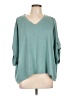 Dokotoo Teal 3/4 Sleeve Top Size L - photo 1