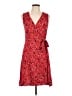 Universal Thread 100% Rayon Print Red Casual Dress Size L - photo 1