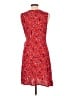 Universal Thread 100% Rayon Print Red Casual Dress Size L - photo 2