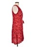 Universal Thread 100% Rayon Print Red Casual Dress Size L - photo 4