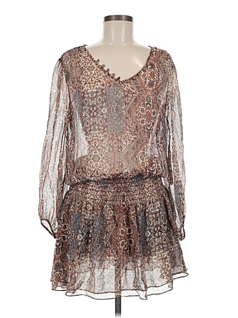 Pre-owned Ella Moss Cocktail Dress In Brown