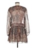 Ella Moss 100% Silk Paisley Brown Cocktail Dress Size M - photo 2