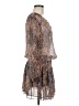Ella Moss 100% Silk Paisley Brown Cocktail Dress Size M - photo 4