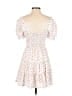 Trixxi 100% Polyester Hearts White Casual Dress Size S - photo 2