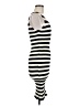 Shein 100% Polyester Stripes Ivory Casual Dress Size M - photo 4