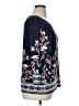 JM Collection Blue 3/4 Sleeve Top Size XL - photo 4