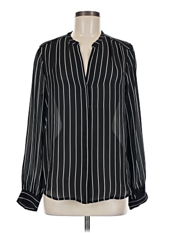 L'Agence Long Sleeve Silk Top (view 1)