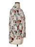 Cure 100% Polyester Floral White 3/4 Sleeve Blouse Size XL - photo 4