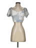 Hollister Silver Short Sleeve Top Size S - photo 1