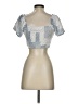 Hollister Silver Short Sleeve Top Size S - photo 2