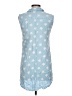 Sim & Sam 100% Rayon Stars Blue Sleeveless Button-Down Shirt Size L - photo 2