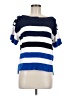 CAbi 100% Cotton Blue Short Sleeve Top Size M - photo 1