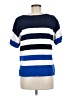 CAbi 100% Cotton Blue Short Sleeve Top Size M - photo 2