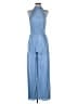 Fate 100% Polyester Solid Blue Jumpsuit Size M - photo 1
