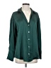 Zara 100% Polyester Green Long Sleeve Blouse Size S - photo 1