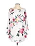 Guess 100% Polyester Floral Multi Color White Casual Dress Size S - photo 1