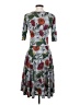 Lularoe Print Gray Cocktail Dress Size S - photo 2