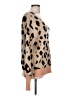 GB 100% Acrylic Animal Print Tan Pullover Sweater Size L - photo 4