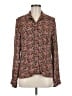 J.Jill Floral Brown Long Sleeve Blouse Size M - photo 1