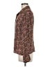J.Jill Floral Brown Long Sleeve Blouse Size M - photo 5