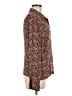 J.Jill Floral Brown Long Sleeve Blouse Size M - photo 4