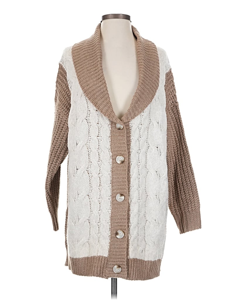 Fable Cardigan Sweater In Brown