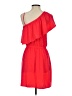 Express 100% Polyester Solid Red Cocktail Dress Size S - photo 2