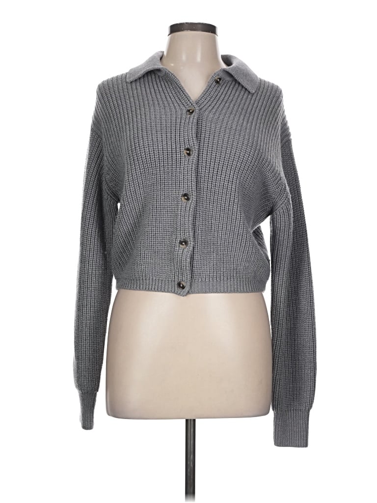 Pre-owned Wilfred Cardigan Sweater In Gray