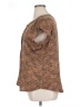 Liz Claiborne Animal Print Brown Short Sleeve Blouse Size XL - photo 5