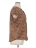 Liz Claiborne Animal Print Brown Short Sleeve Blouse Size XL - photo 4