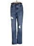 Express Hearts Blue Jeans Size 14S - photo 1