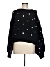 Sugar Lips 100% Acrylic Polka Dots Black Pullover Sweater Size L - photo 1