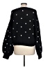 Sugar Lips 100% Acrylic Polka Dots Black Pullover Sweater Size L - photo 2