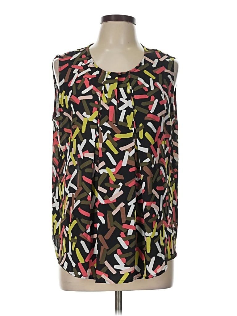 Pre-owned Nine West Long Sleeve Blouse In Black