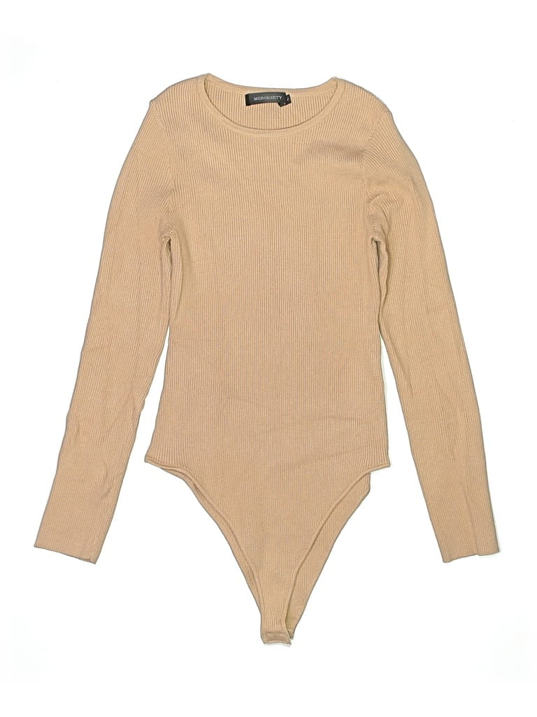Pre-owned Merokeety Bodysuit In Tan