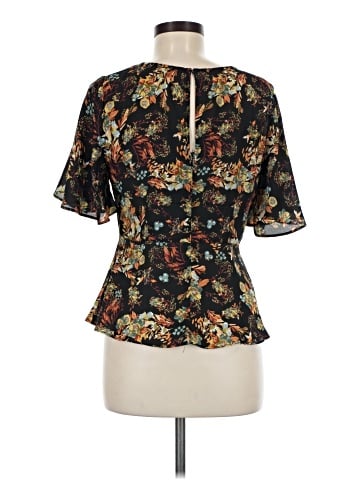 Hem & Thread Short Sleeve Blouse (view 2)