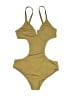 Reformation Solid Tan One Piece Swimsuit Size L (estimated) - photo 1