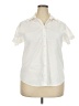 Lands' End Ivory Short Sleeve Blouse Size 18 - photo 1
