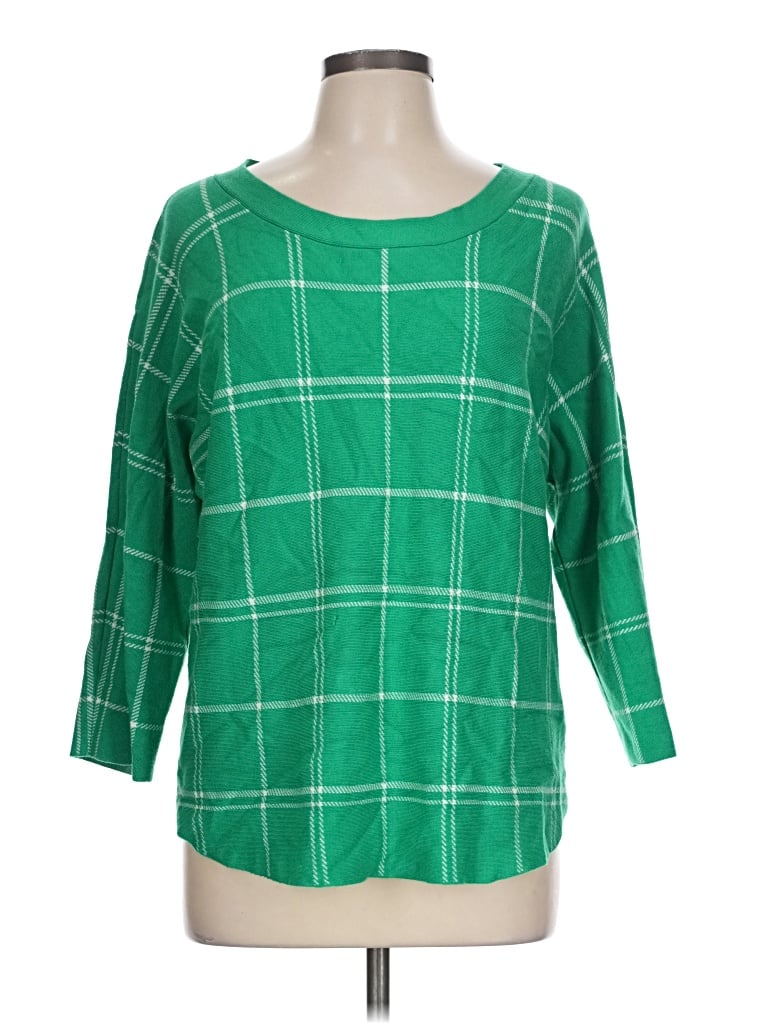 Pre-owned Max Studio Pullover Sweater In Green