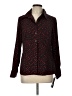 Elementz Polka Dots Black Long Sleeve Blouse Size L - photo 1