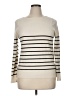 Pink Clover Stripes Ivory Pullover Sweater Size XL - photo 1
