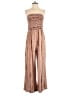 Unbranded 100% Polyester Tweed Brown Jumpsuit Size M - photo 1