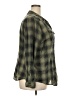 Torrid 100% Cotton Plaid Green Long Sleeve Button-Down Shirt Size 2X Plus (2) - photo 4
