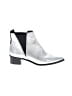 Acne Studios Silver Leather Jensen Ankle Boots Size EU 39 - photo 1