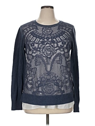 Simply Vera Vera Wang Long Sleeve Top (view 1)