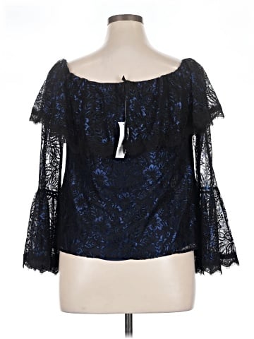 White House Black Market 3/4 Sleeve Blouse (view 2)