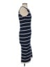 Dee Elly 100% Polyester Stripes Blue Casual Dress Size S - photo 4